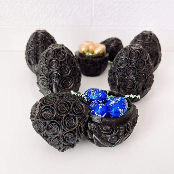 Rose-Covered Easter Eggs โ Handcrafted Party Favors, Spring Decor, Wedding Gifts - Picture 8 of 10